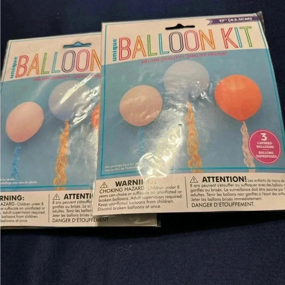 Unique Ballons Kit NWOT 17 BALLONS Total - Picture 1 of 8